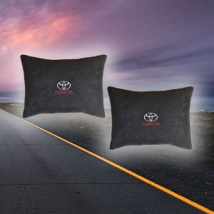 Малый комплект подушек в салон авто Toyota (из черного велюра)
