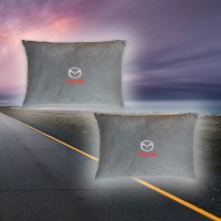 Малый комплект подушек в салон авто Mazda (из серого велюра)