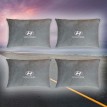 Комплект подушек в салон авто Hyundai (из серого велюра)