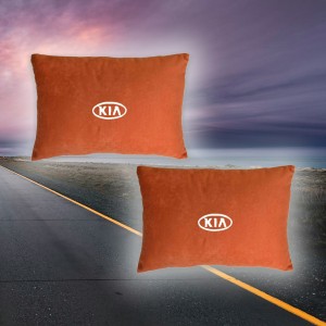 Малый комплект подушек в салон авто KIA (из красного велюра)