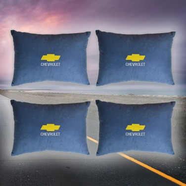 Комплект подушек в салон авто Chevrolet (из синего велюра)
