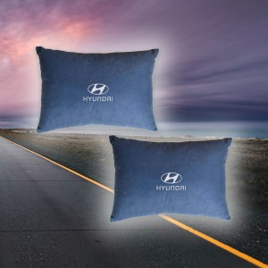 Малый комплект подушек в салон авто Hyundai (из синего велюра)
