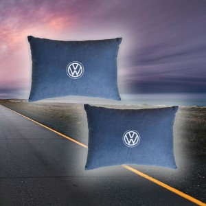 Малый комплект подушек в салон авто Volkswagen (из синего велюра)