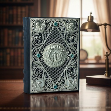 Подарочная книга Православный Молитвослов (с филигранью и топазами)