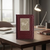 Обложка для паспорта Финансист (кожа)