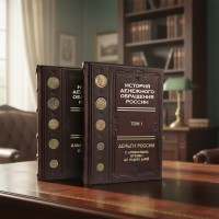 Книга История денежного обращения в России (в деревянном футляре)
