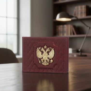 Обложка для удостоверения Герб России