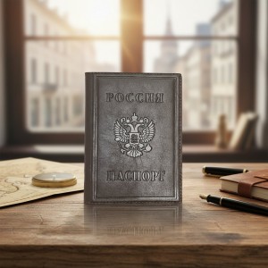Обложка для паспорта Россия (кожа)