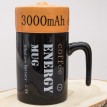 Кружка с крышкой Батарейка