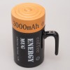 Кружка с крышкой Батарейка - Фото № 8