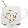 Кружка с крышкой Кот на отдыхе - Фото № 5