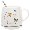 Кружка с крышкой Кот - добряк - Фото № 5