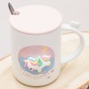 Кружка с крышкой Единорог на облачке - Фото № 3