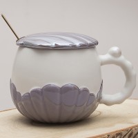 Кружка с крышкой Серебристая жемчужина