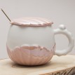 Кружка с крышкой Розовая жемчужина