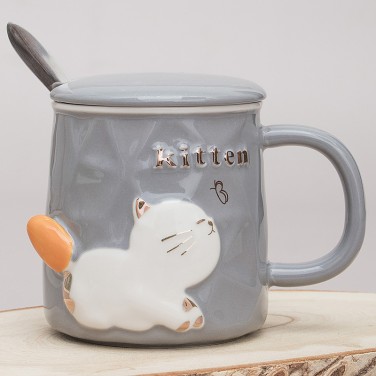 Кружка с крышкой Милый котёнок Кружка с крышкой Милый котёнок