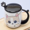 Кружка с крышкой Голубоглазый котенок - Фото № 3