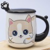 Кружка с крышкой Голубоглазый котенок - Фото № 6