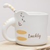Кружка с ложечкой Кот - везунчик - Фото № 5