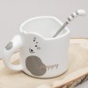 Кружка с ложечкой Кот - счастливчик - Фото № 7