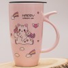 Кружка с крышкой Котенок на единороге Кружка с крышкой Котенок на единороге - Фото № 2