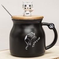 Кружка с крышкой Кот - шалун