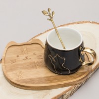 Чайная пара Черный котенок