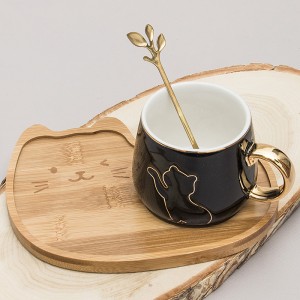 Чайная пара Черный котенок