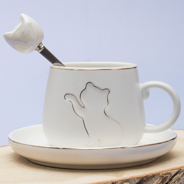 Чайная пара Белая лапка