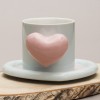 Чайная пара Розовое сердечко - Фото № 2