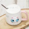 Кружка с крышкой Милые глазки - Фото № 3