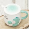 Кружка с крышкой Милый динозаврик - Фото № 3
