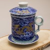 Кружка с ситечком Синий дракон - Фото № 3