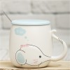 Кружка с крышкой Голубой слоненок - Фото № 2
