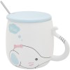 Кружка с крышкой Голубой слоненок - Фото № 4