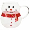 Кружка с крышкой Яркий снеговик - Фото № 4