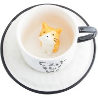 Чайная пара Котик - сюрприз