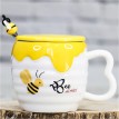 Кружка с крышкой Золотая пчёлка