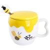 Кружка с крышкой Золотая пчёлка - Фото № 6
