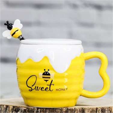 Кружка с крышкой Медовая жизнь