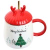 Кружка с крышкой Новогодняя ёлочка - Фото № 6