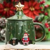 Кружка с крышкой Новогодний лес - Фото № 2