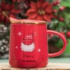 Кружка с крышкой Новогодний сюрприз - Фото № 2