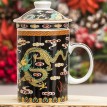 Кружка с ситечком Красочный дракон
