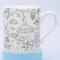 Кружка-раскраска На дне морском