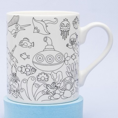 Кружка-раскраска На дне морском Кружка-раскраска На дне морском