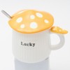 Кружка с крышкой Жёлтый мухомор - Фото № 17