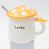 Кружка с крышкой Жёлтый мухомор - Фото № 18