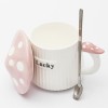 Кружка с крышкой Розовый мухомор - Фото № 21