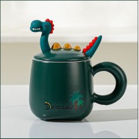 Кружка с крышкой Динозаврик Дино
